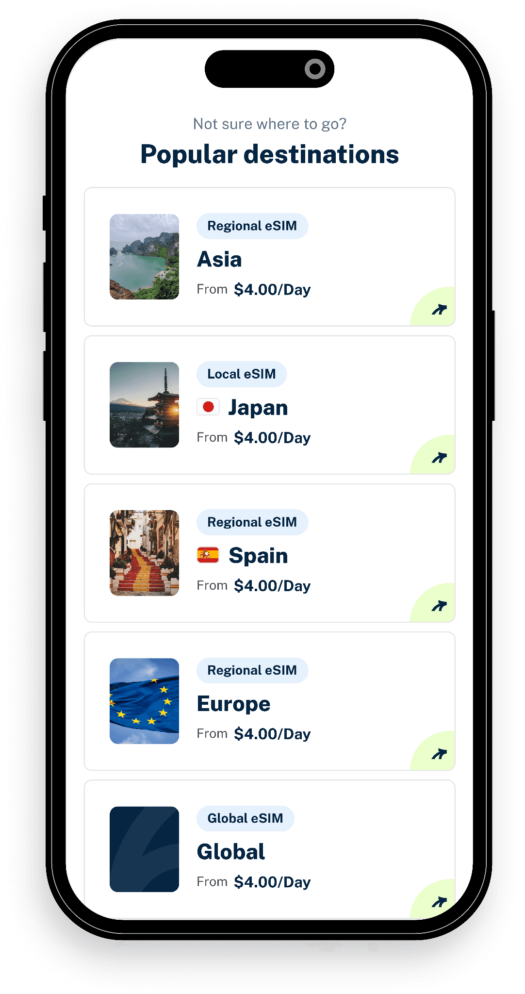 Flexiroam mobile app