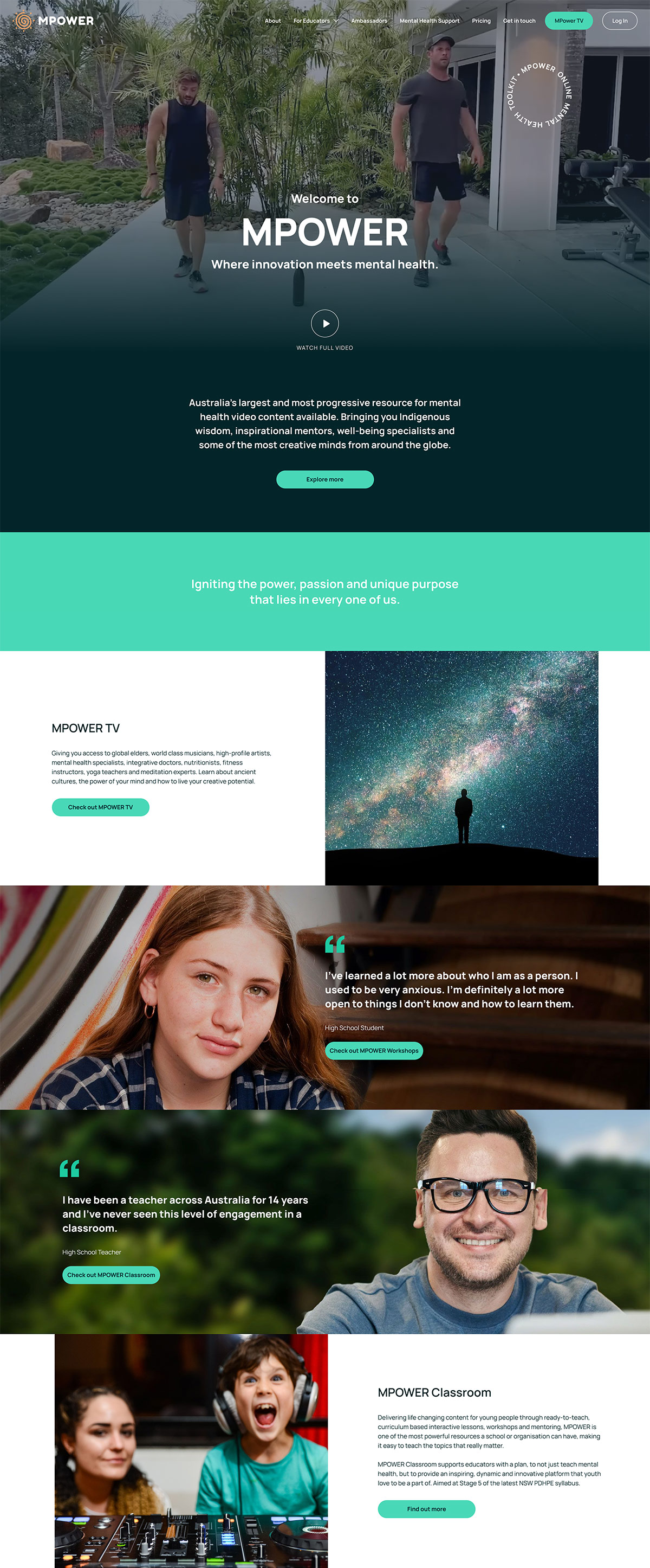 MPOWER home page